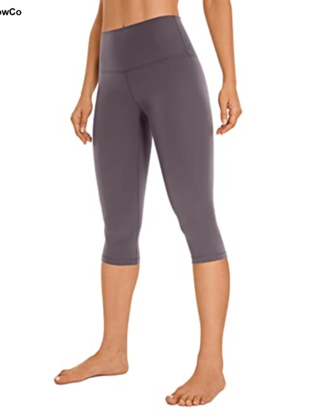 Butterluxe High Waist Yoga Capri Leggings 17" Seamless Athletic Pants